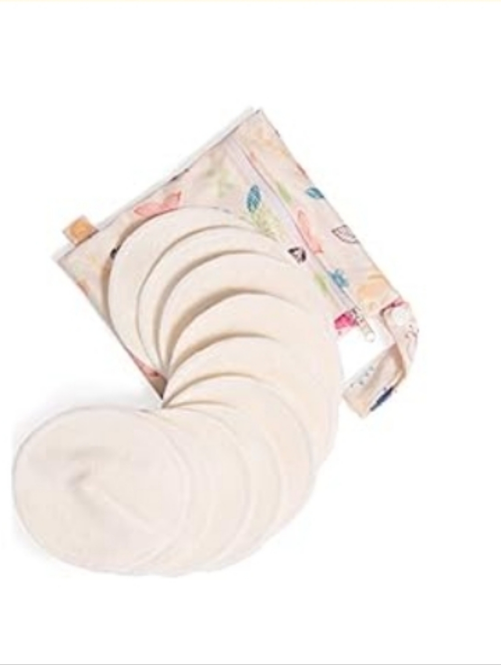 Organic Bamboo Nursing Pads Reusable Washable Breastfeeding Pads And Carry Pouch